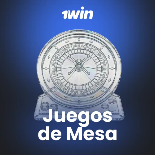 Ruleta, blackjack, baccarat y póker digital en la sección de juegos de mesa del casino de 1win.