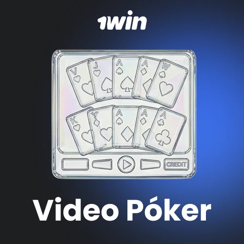 Video póker con distintas variantes y mecánicas de juego disponibles en el casino online de 1win.